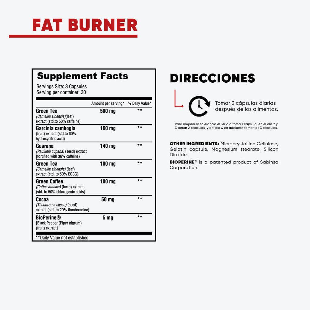 FAT BURNER TERMOGÉNICO 90 CAPSULES