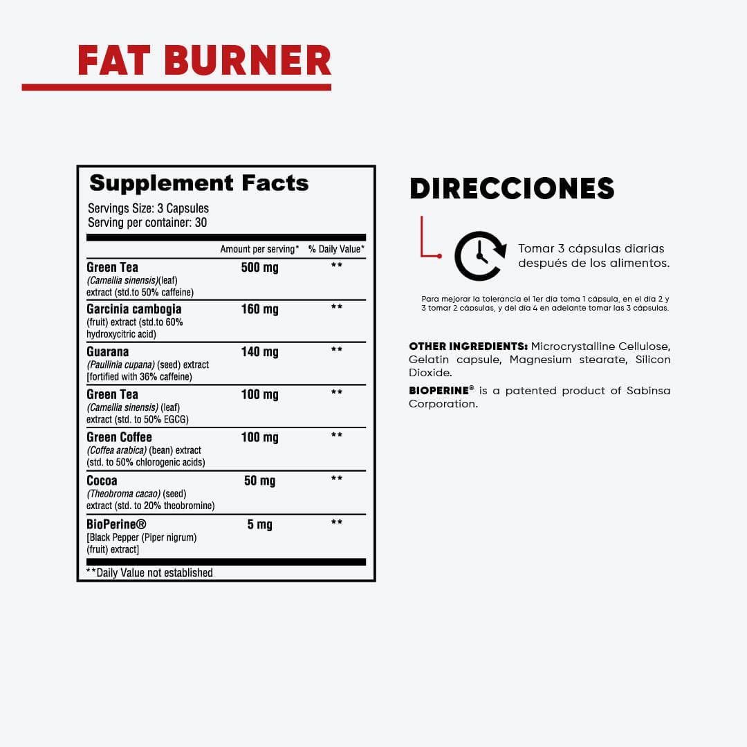 FAT BURNER TERMOGÉNICO 90 CAPSULES
