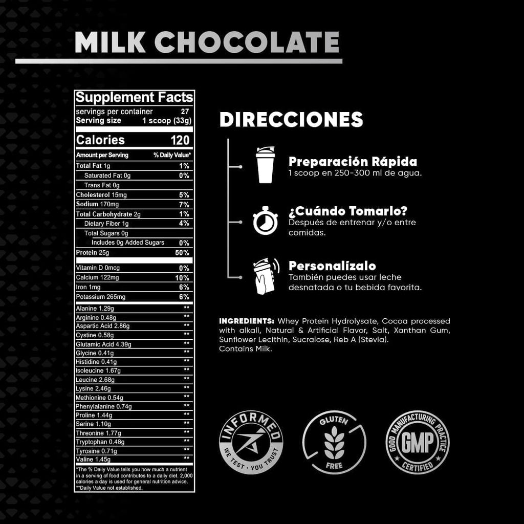 100% HYDROLYZED  MILK CHOCOLATE 2LB