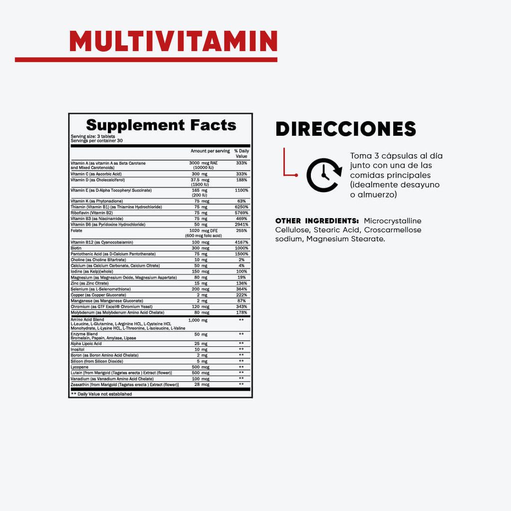 MULTIVITAMIN LAB NUTRITION 90TAB – Lab Nutrition