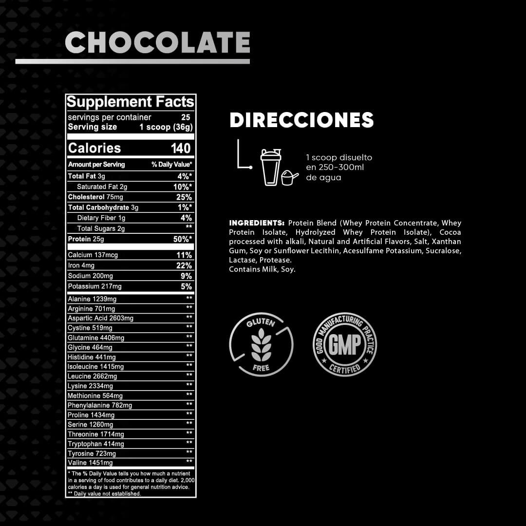 PREMIUM 100% WHEY PROTEIN CHOCOLATE 2LB