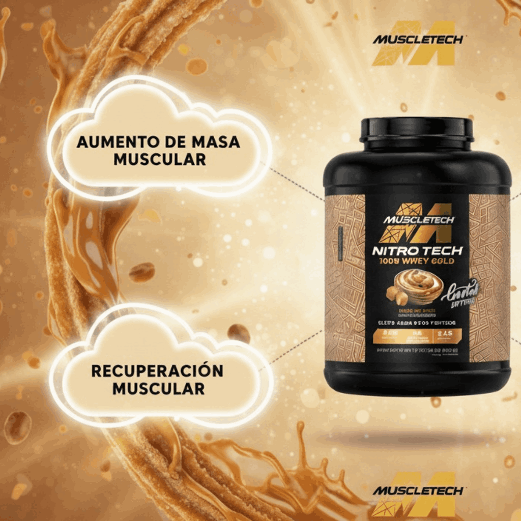 NITRO TECH 100% WHEY GOLD DULCE DE LECHE 5.14LB (2.33KG)