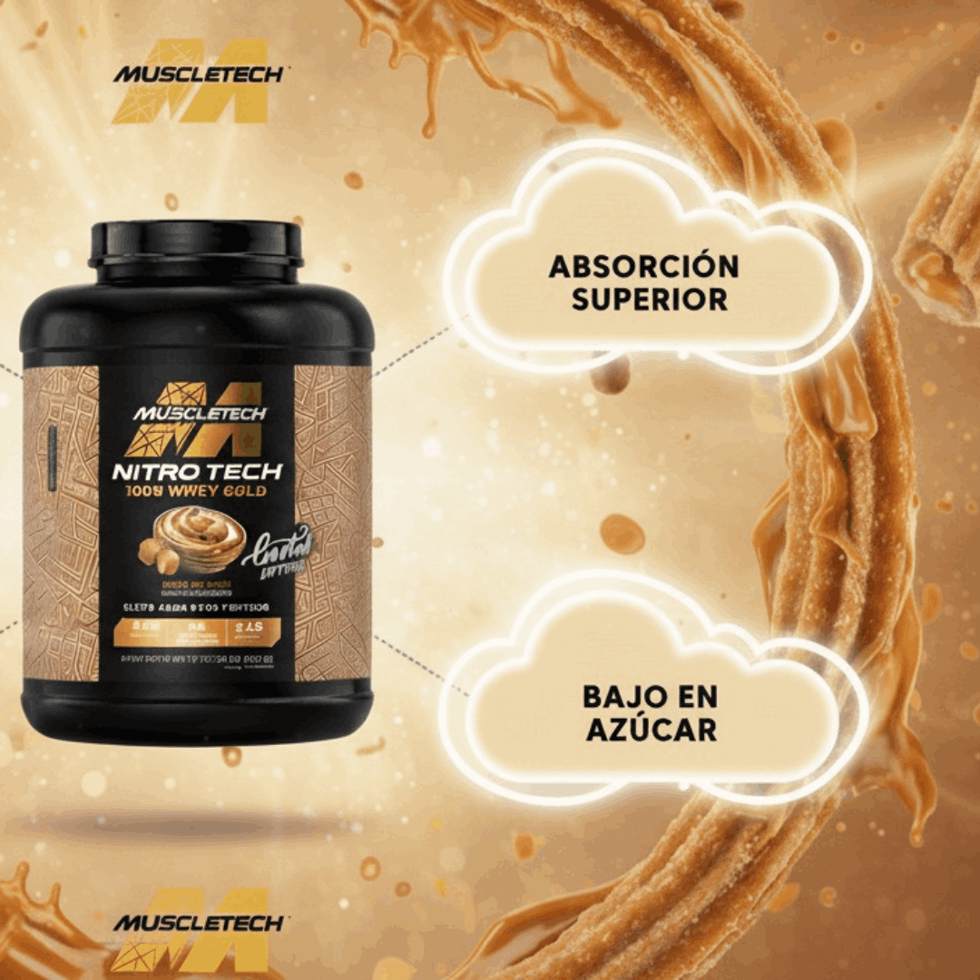 NITRO TECH 100% WHEY GOLD DULCE DE LECHE 5.14LB (2.33KG)