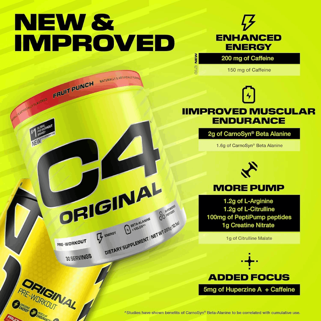 C4 ORIGINAL FRUIT PUNCH 30 SERVINGS
