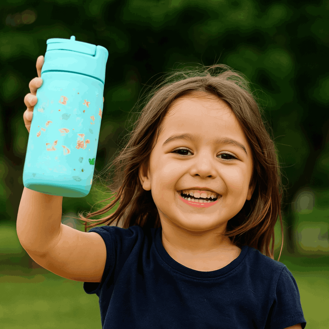 FLUYE BOTTLE KIDS BTS GREEN 350ML