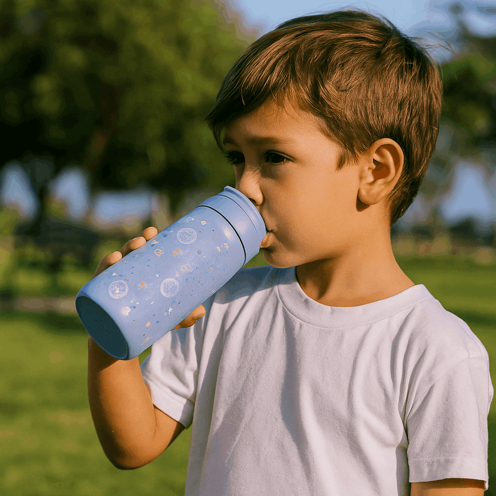 FLUYE BOTTLE KIDS BTS AZUL 350ML