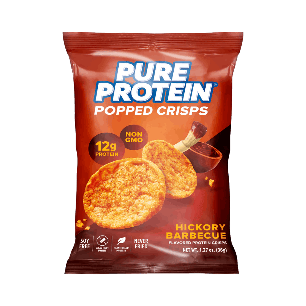 PURE PROTEIN POPPED CRIPS HICKORY BARBECUE