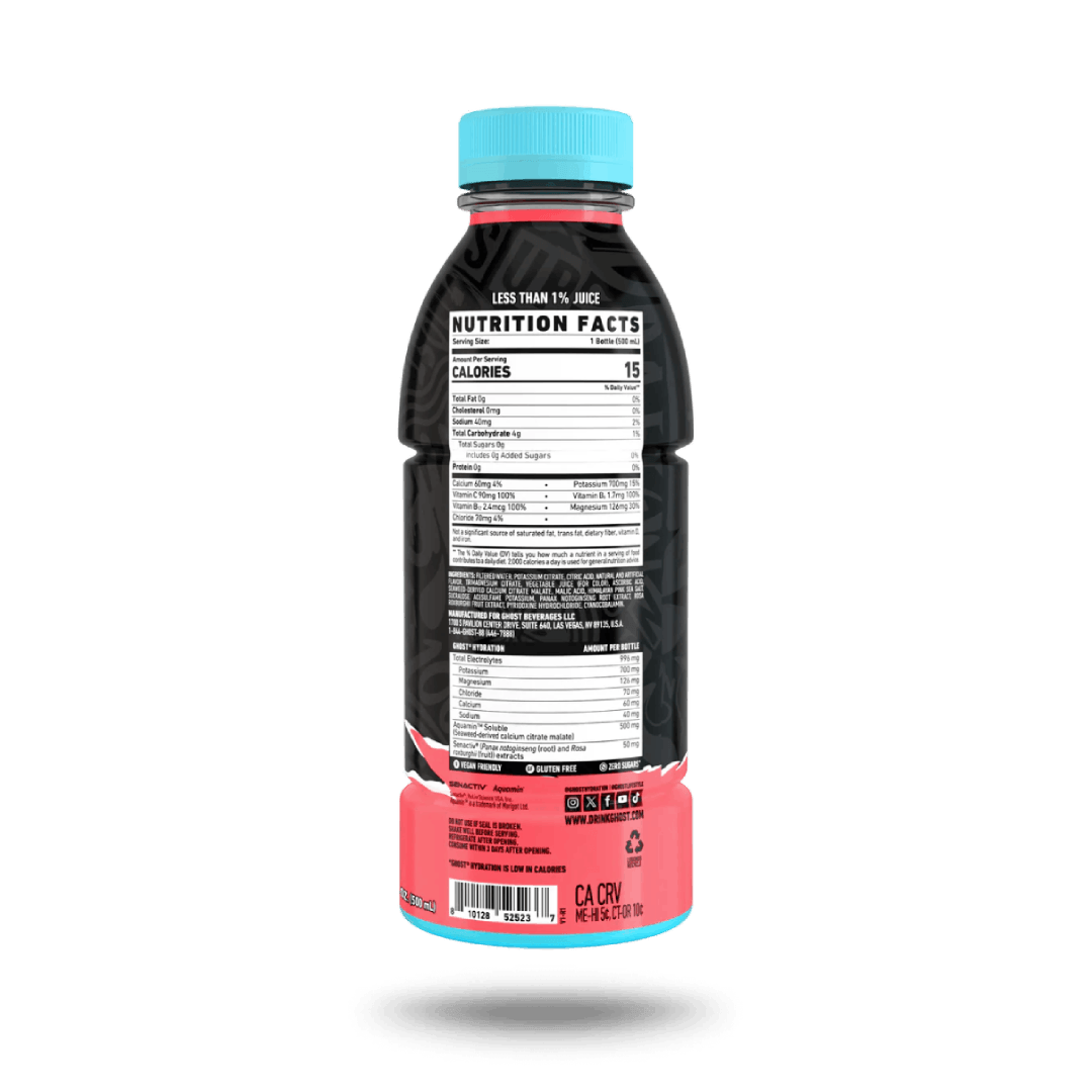 GHOST® HYDRATION KIWI STRAWBERRY 500ML