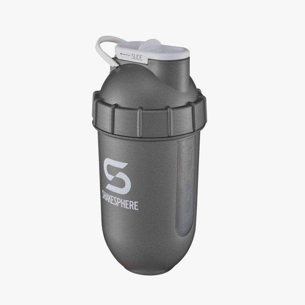 PROTEIN SHAKER 700ML VIEW GUN METAL