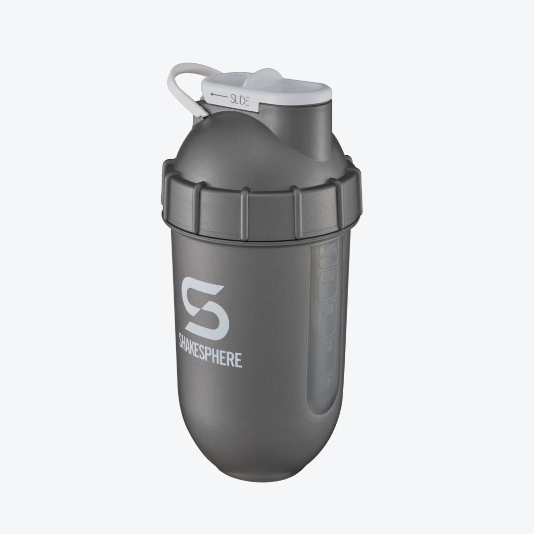 PROTEIN SHAKER 700ML VIEW GUN METAL