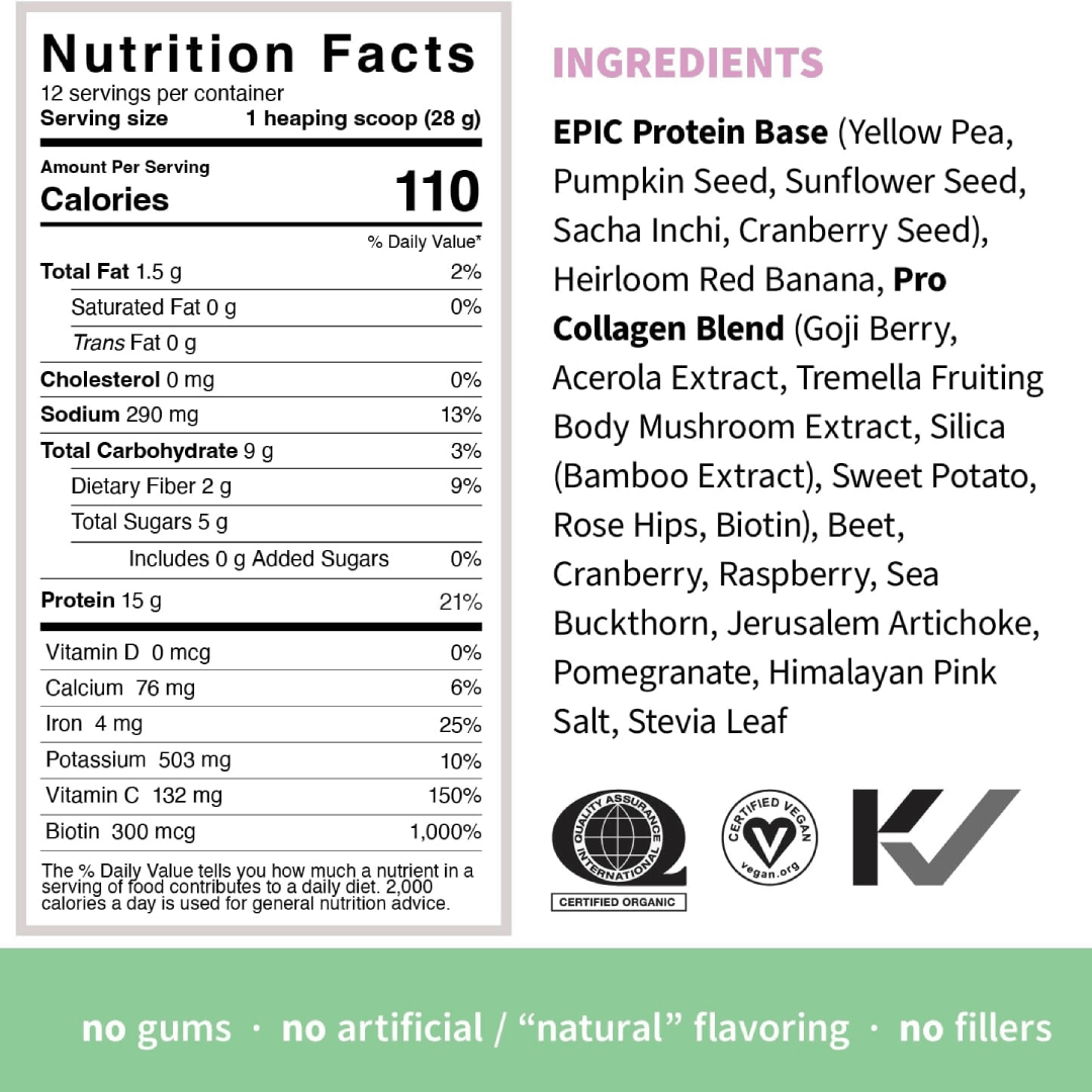 SPROUT LIVING — EPIC PROTEIN (Pro Collagen)