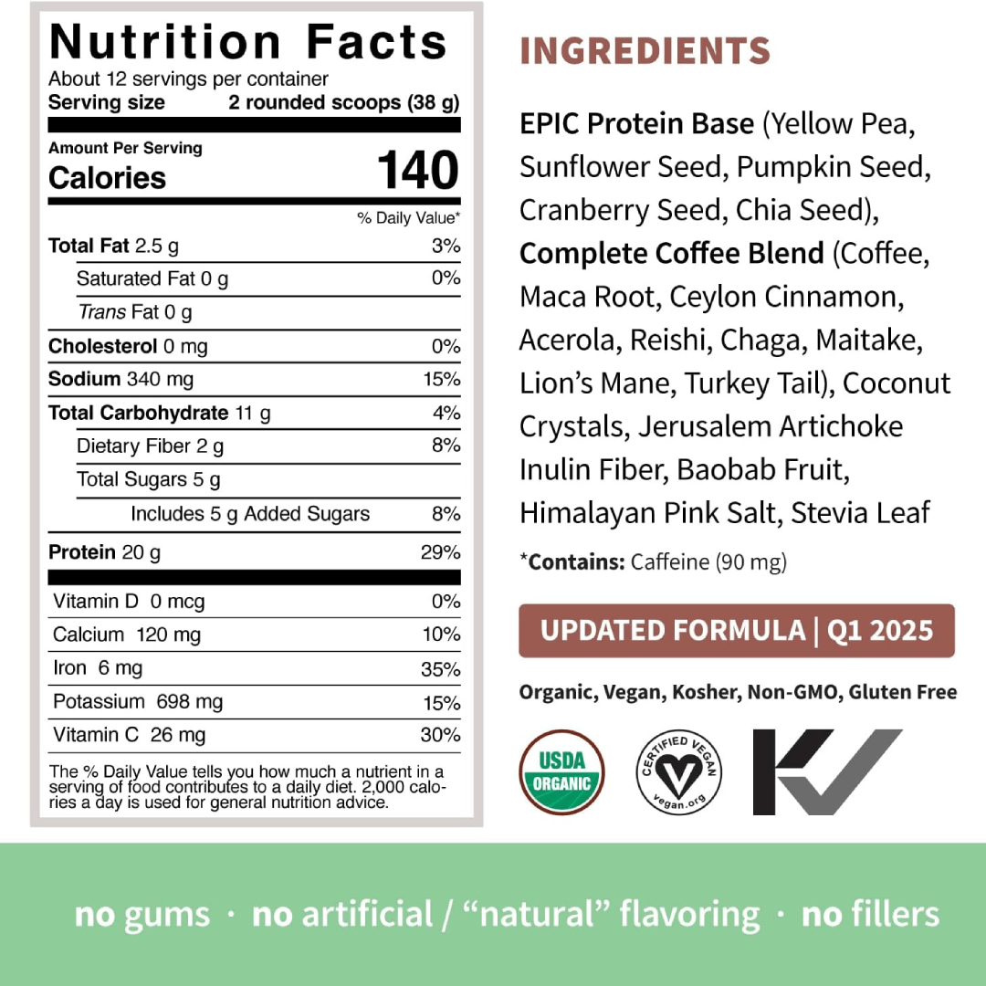 SPROUT LIVING — EPIC PROTEIN 1LB (Complete Coffe)