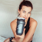 PROTEIN SHAKER 700ML VIEW GUN METAL