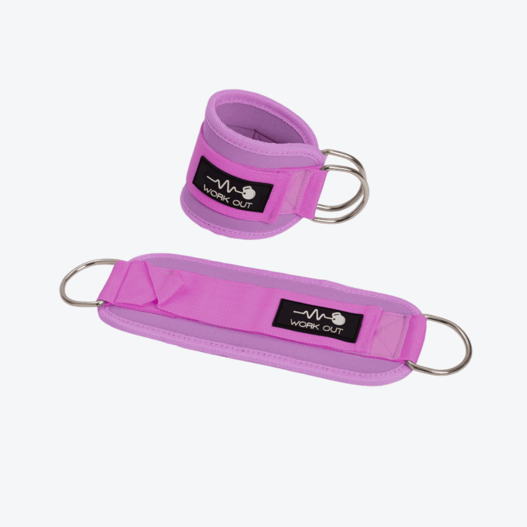 Tobillera polea rosado