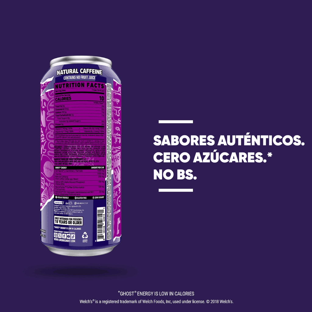 GHOST ENERGY DRINK - WELCH'S® GRAPE