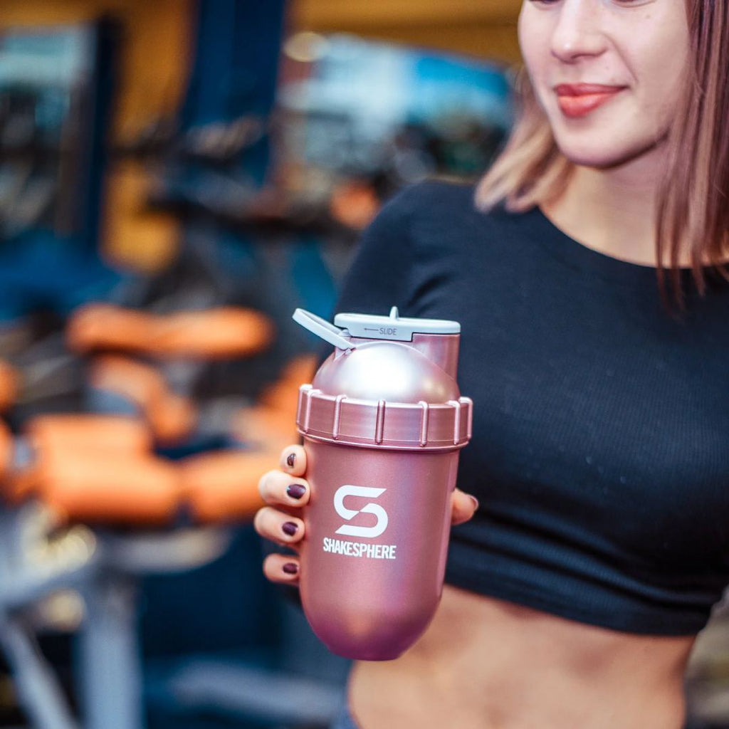 PROTEIN SHAKER BOTTLE 700ML VIEW ROSE GOLD
