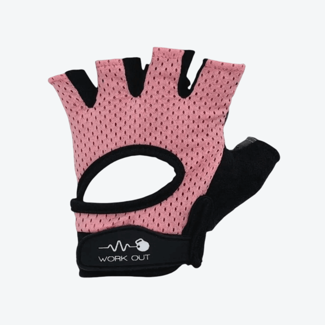 Guantes para entrenar rosados talla M