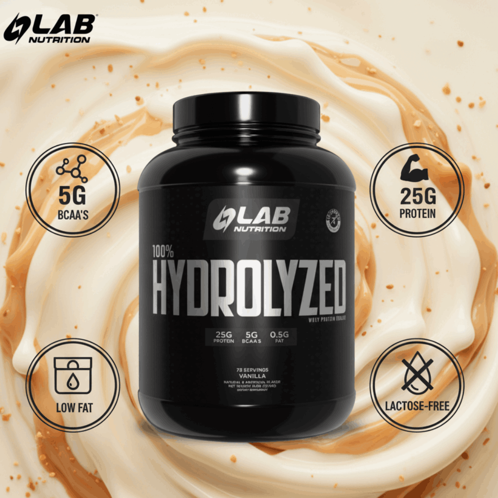 100% HYDROLYZED  VANILLA 2LB