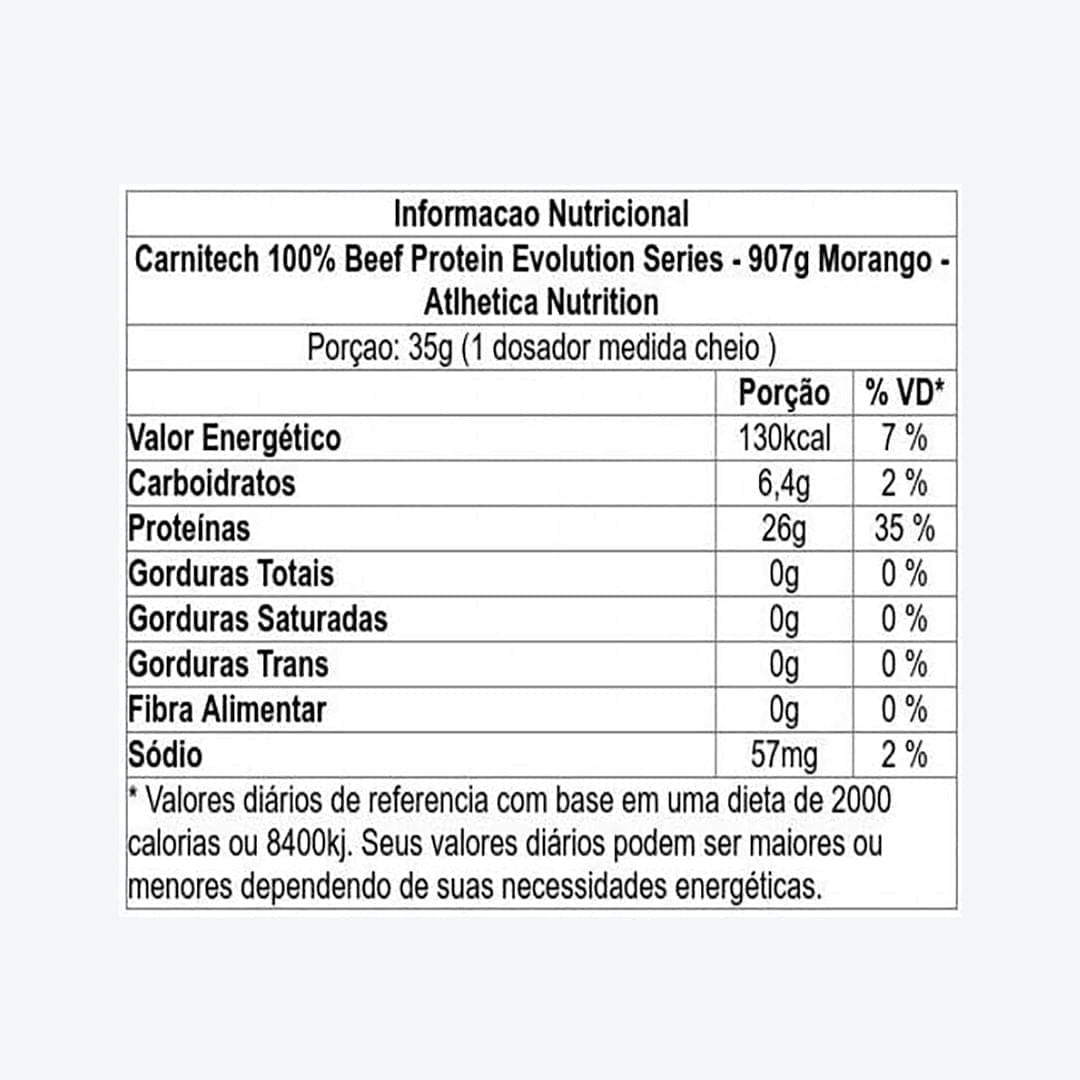 CARNITECH 100% BEEF PROTEIN FRESA 900GR