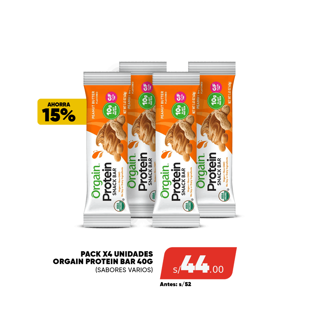 PACK X4 ORGAIN BAR