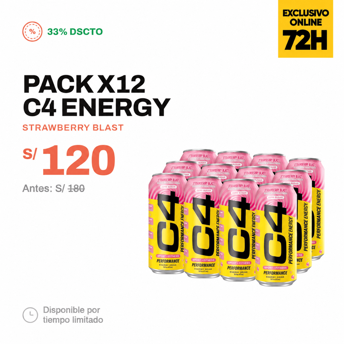 PACK X12 UND C4 ENERGY