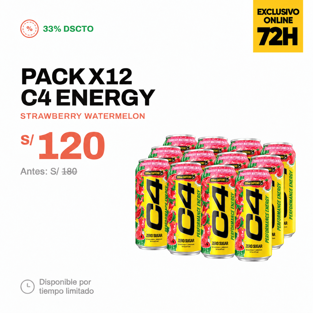 PACK X12 UND C4 ENERGY
