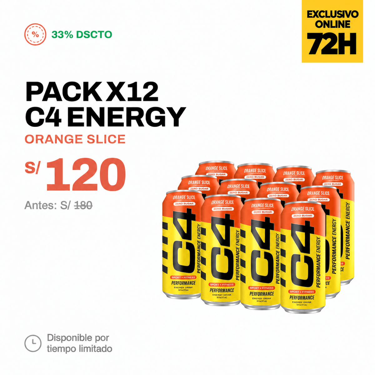 PACK X12 UND C4 ENERGY