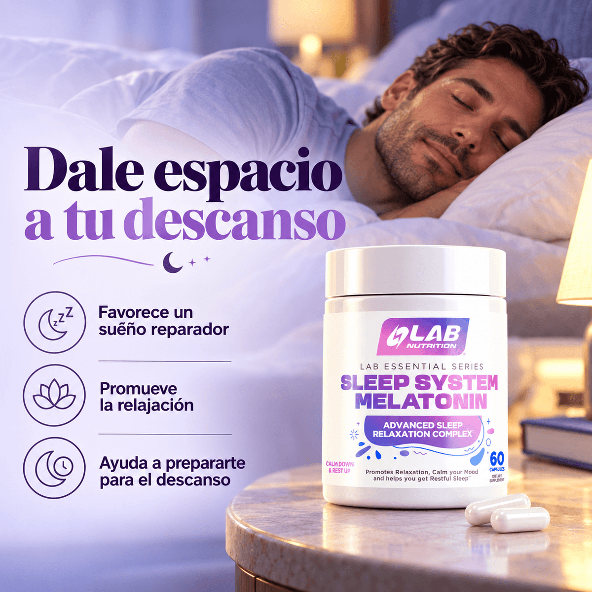 SLEEP SYSTEM MELATONIN 60CAP
