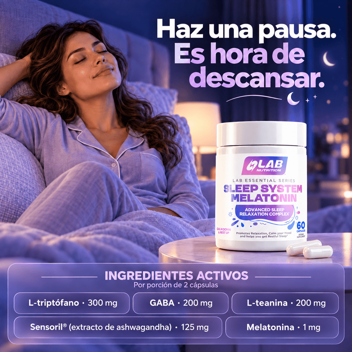SLEEP SYSTEM MELATONIN 60CAP
