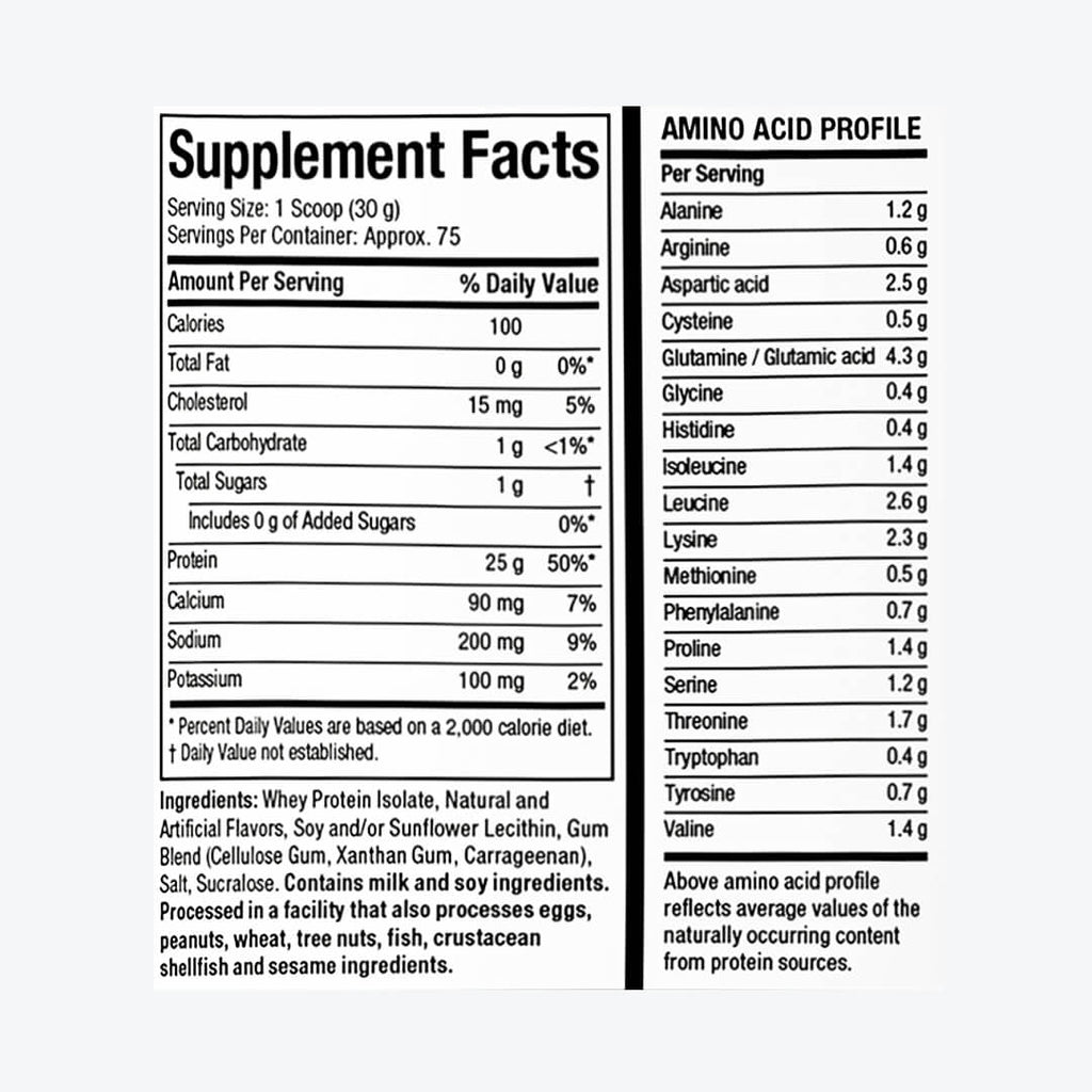 ISO WHEY 100% VAINILLA 5LB