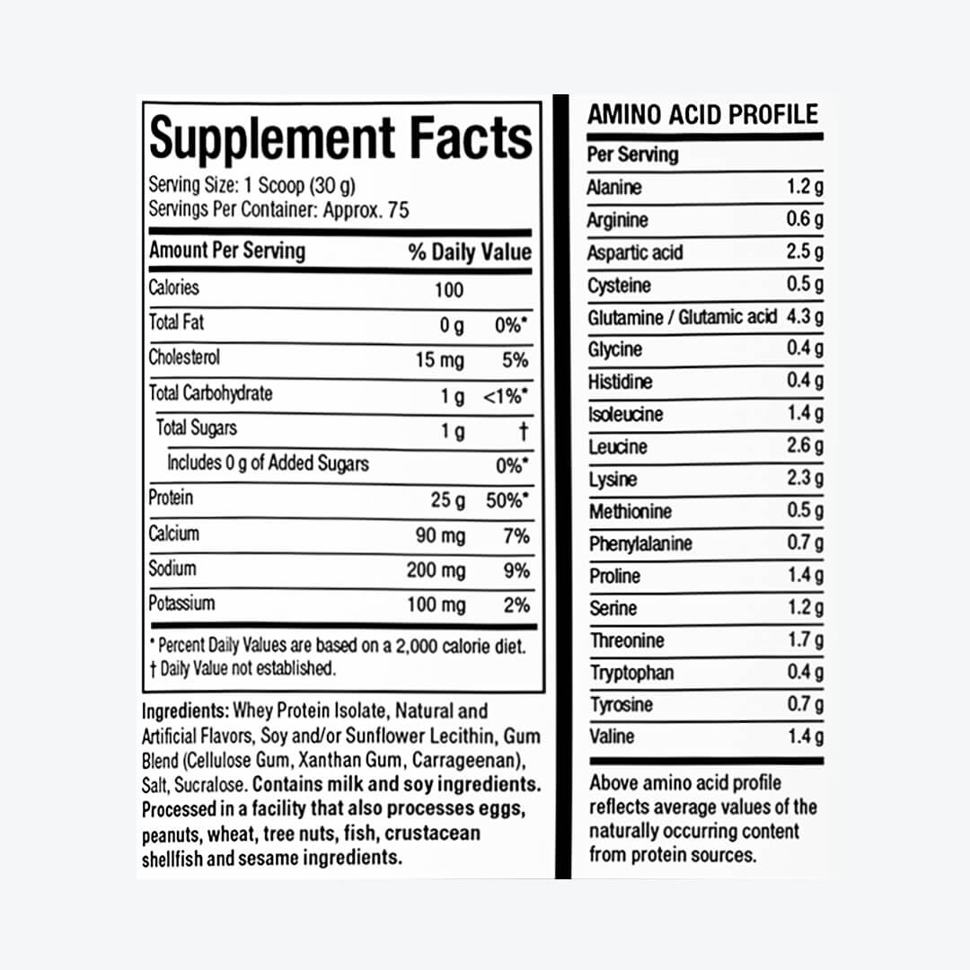 ISO WHEY 100% VAINILLA 5LB