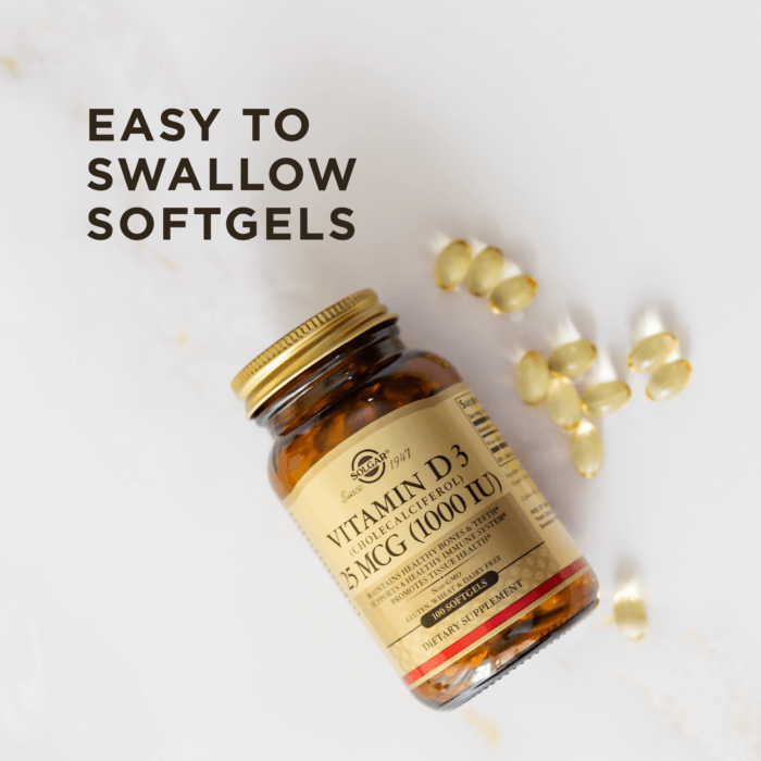 VITAMINA D3 25MCG (1000IU) 100 SOFTGELS