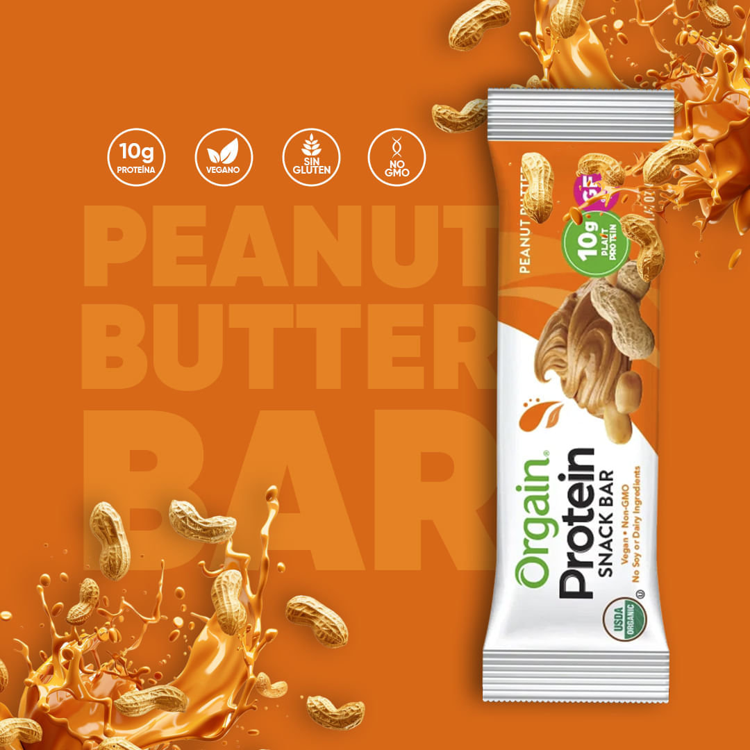 ORGAIN PROTEIN BAR PEANUT BUTTER 40GR