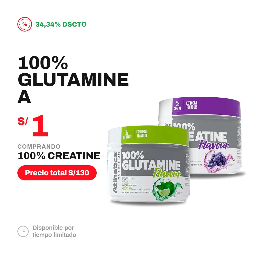 PACK BEST 100% GLUTAMINA + BEST 100% CREATINA