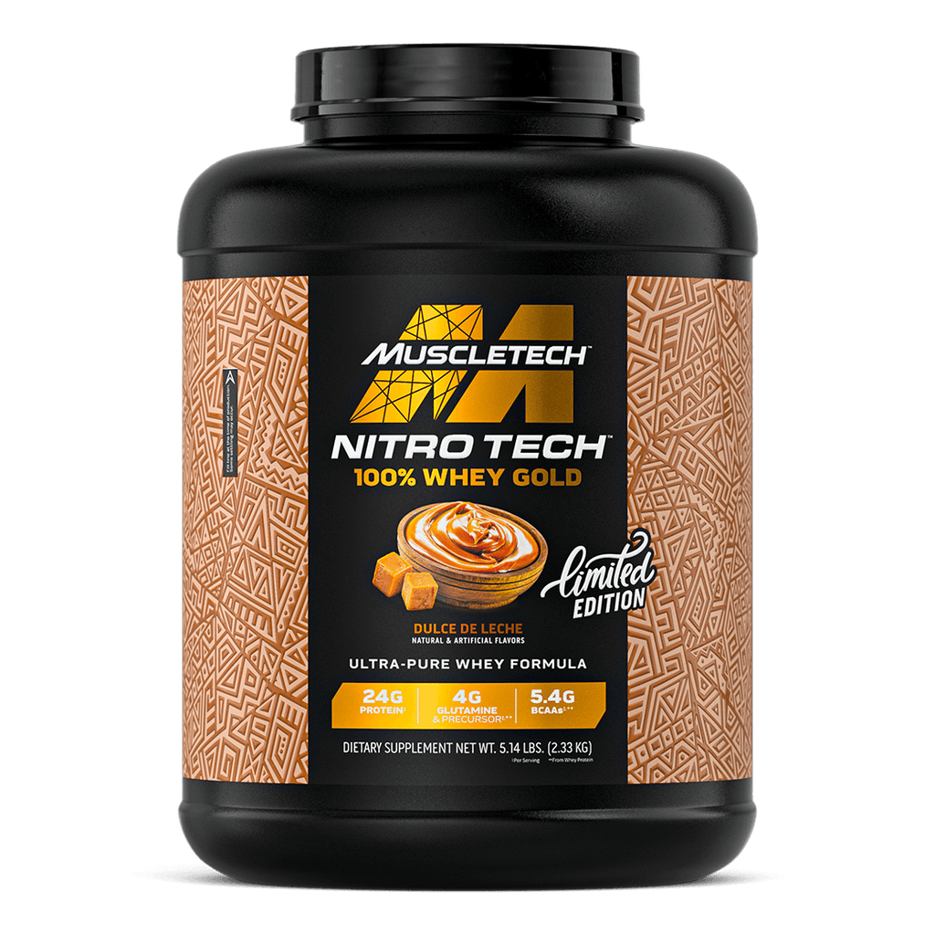 NITRO TECH 100% WHEY GOLD DULCE DE LECHE 5.14LB (2.33KG)