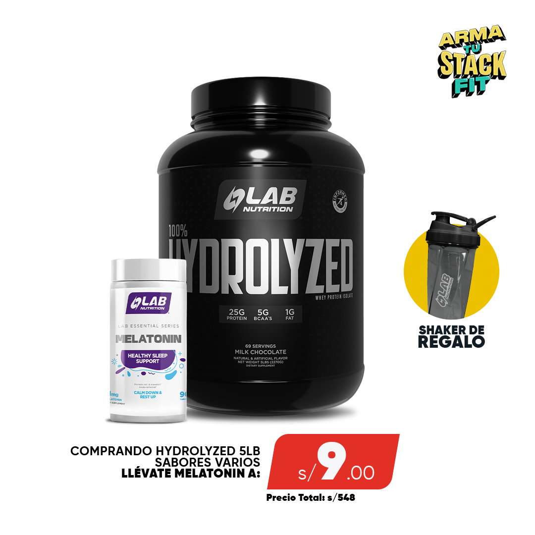 PACK HYDROLYZED 5LB + MELATONINA