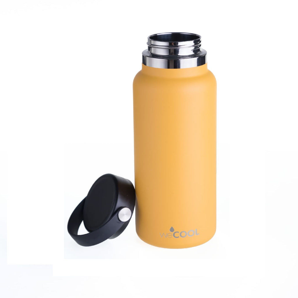 BOTELLA DE ACERO INOXIDABLE AMARILLO  1000 ML