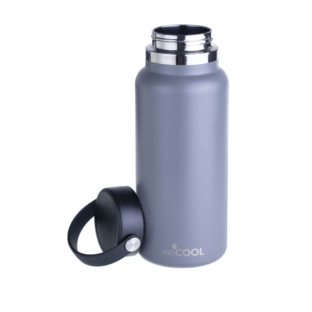 BOTELLA DE ACERO INOXIDABLE GRIS 1000 ML