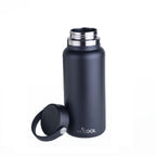 BOTELLA DE ACERO INOXIDABLE NEGRA 1000 ML