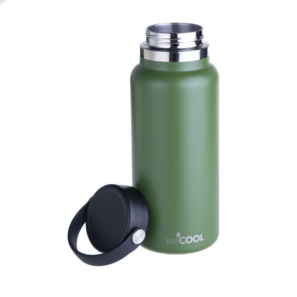 BOTELLA DE ACERO INOXIDABLE VERDE 1000 ML