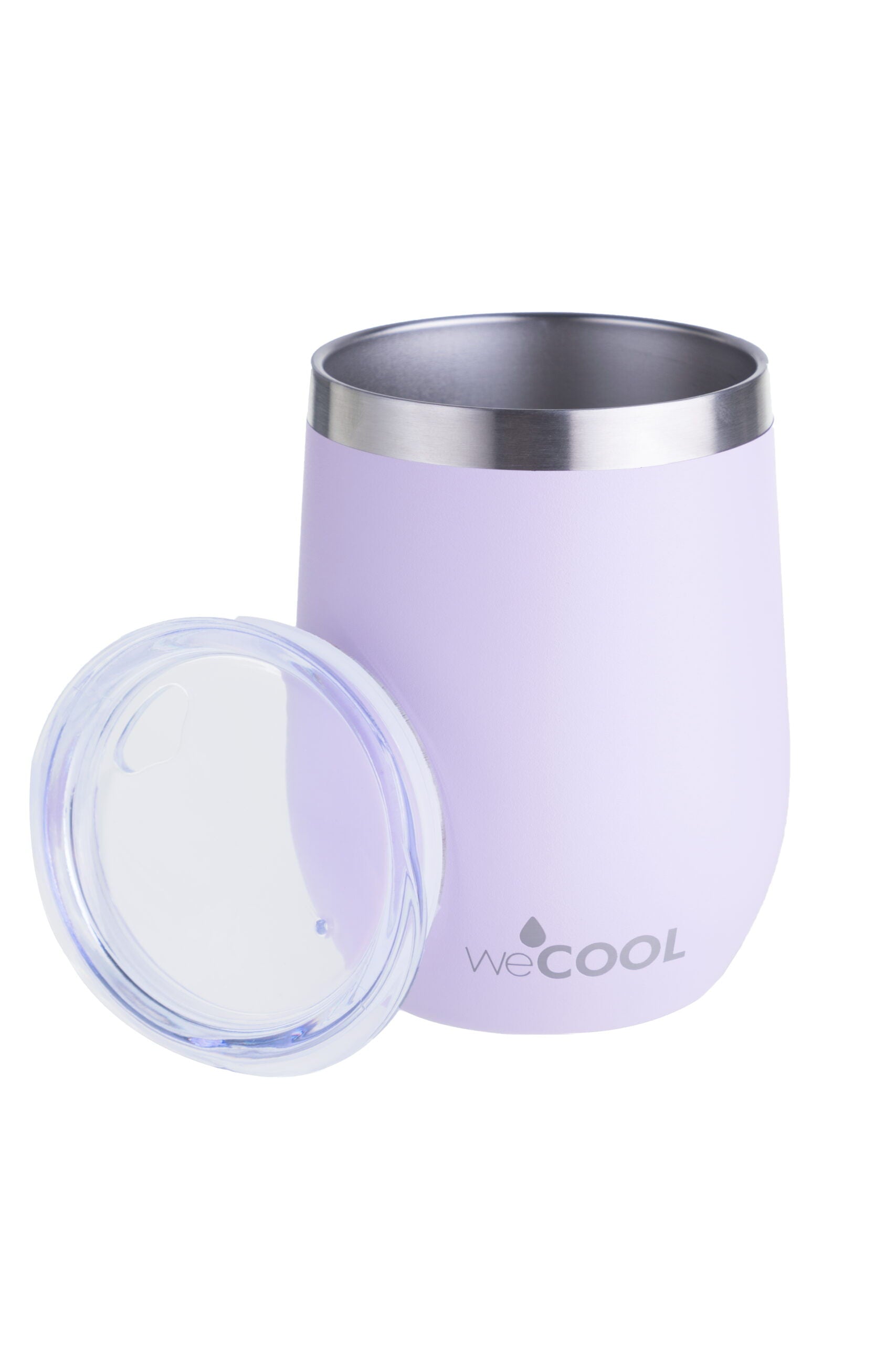 VASO DE ACERO INOXIDABLE LILA 354 ML