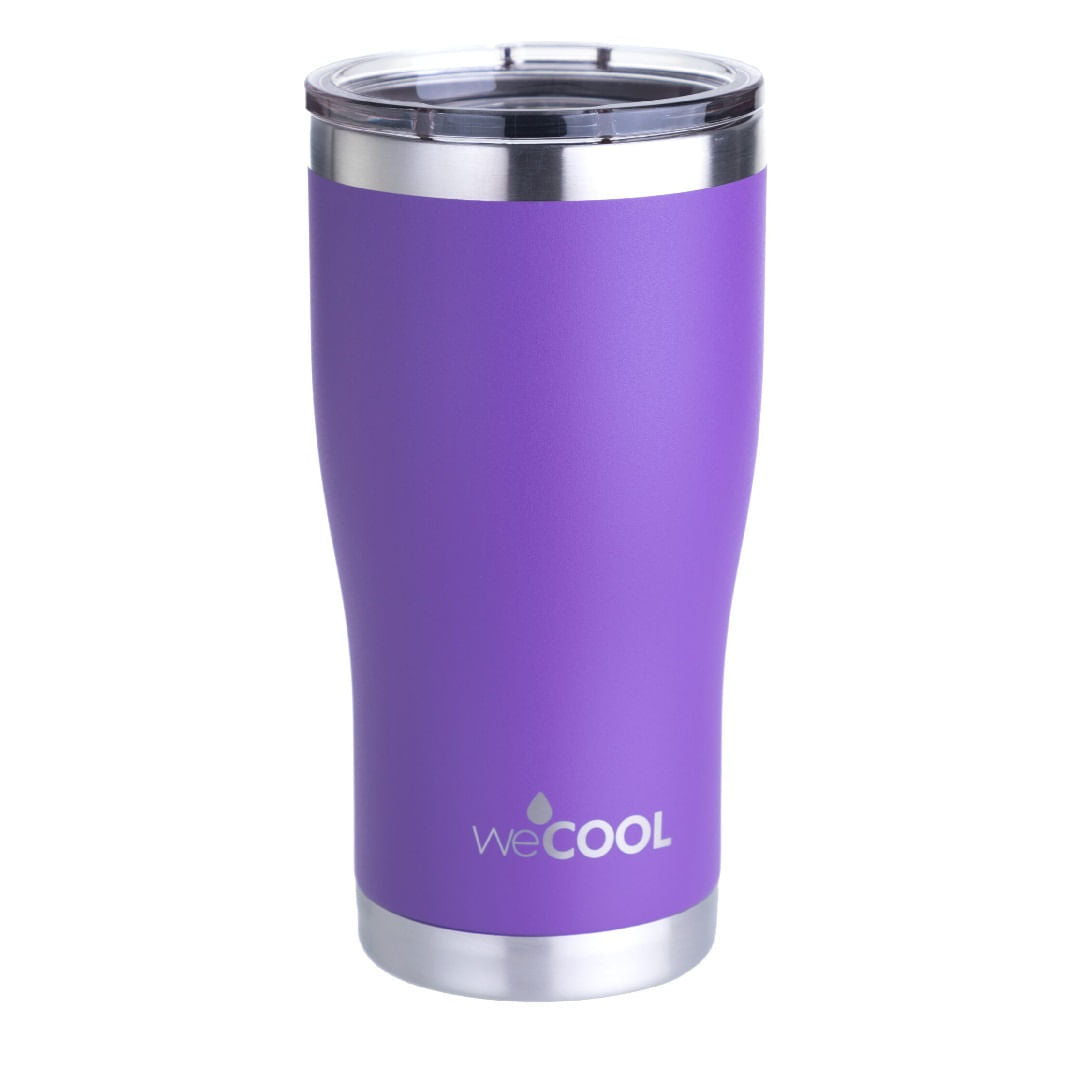 VASO DE ACERO INOXIDABLE MORADO 590 ML
