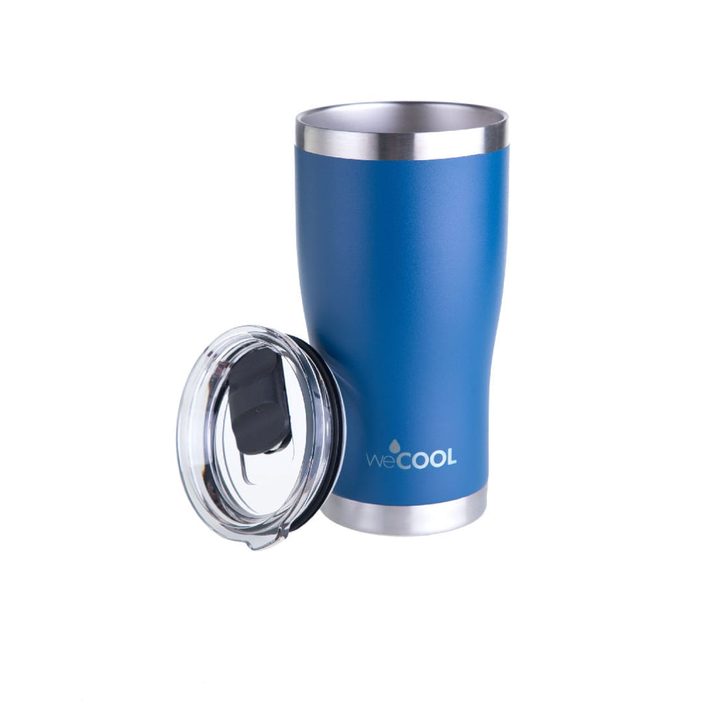 VASO DE ACERO INOXIDABLE AZUL 590ML
