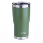 VASO DE ACERO INOXIDABLE VERDE 590 ML