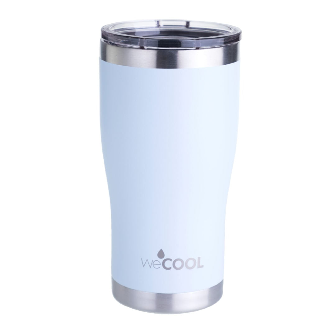 VASO DE ACERO INOXIDABLE CELESTE 590 ML