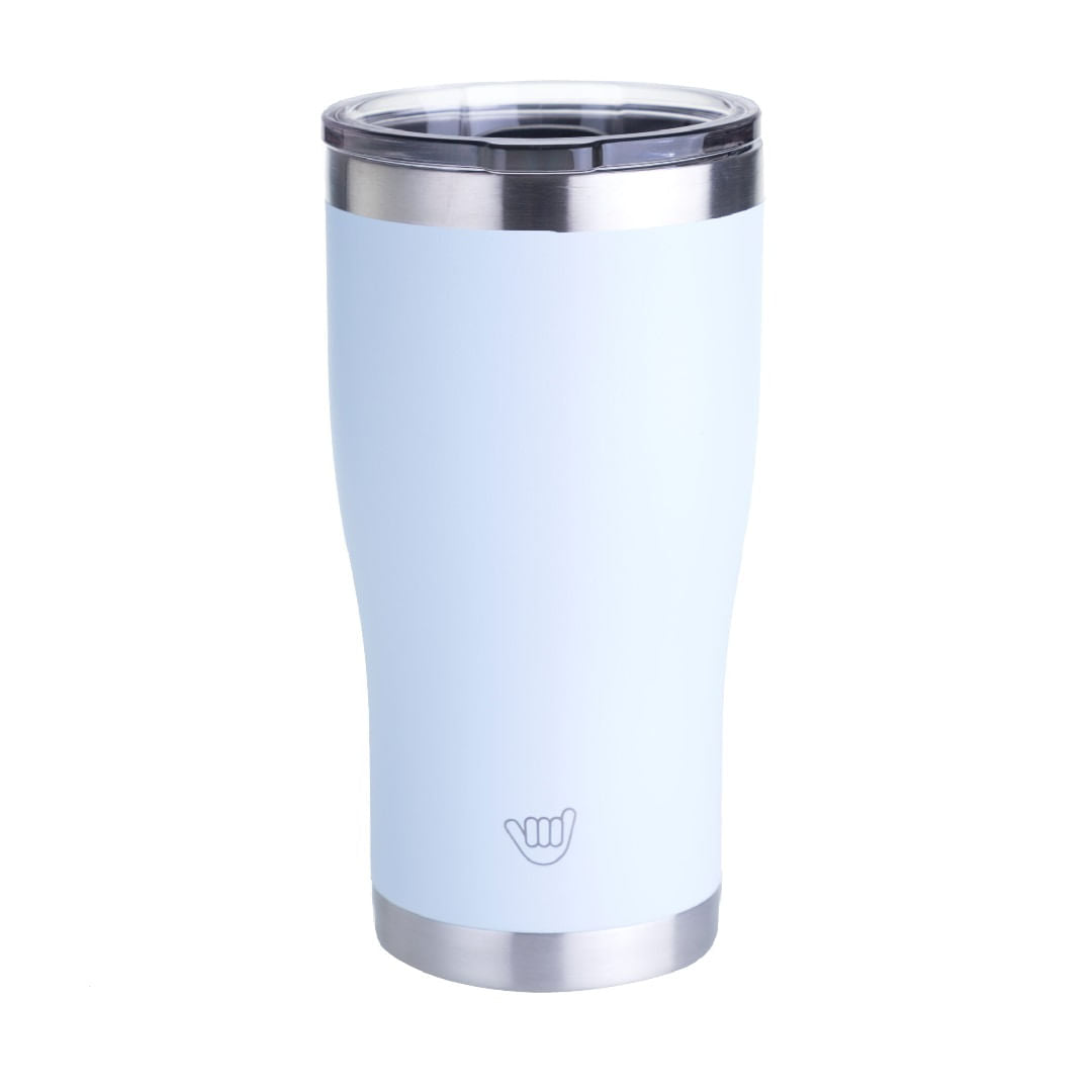 VASO DE ACERO INOXIDABLE CELESTE 590 ML