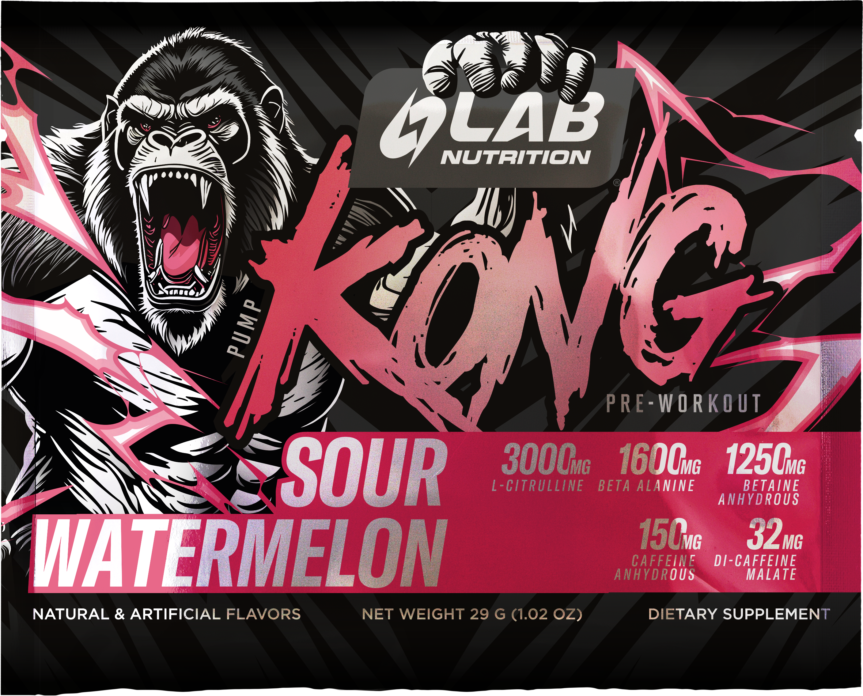Sample Pump Kong Pre Workout 2serv.