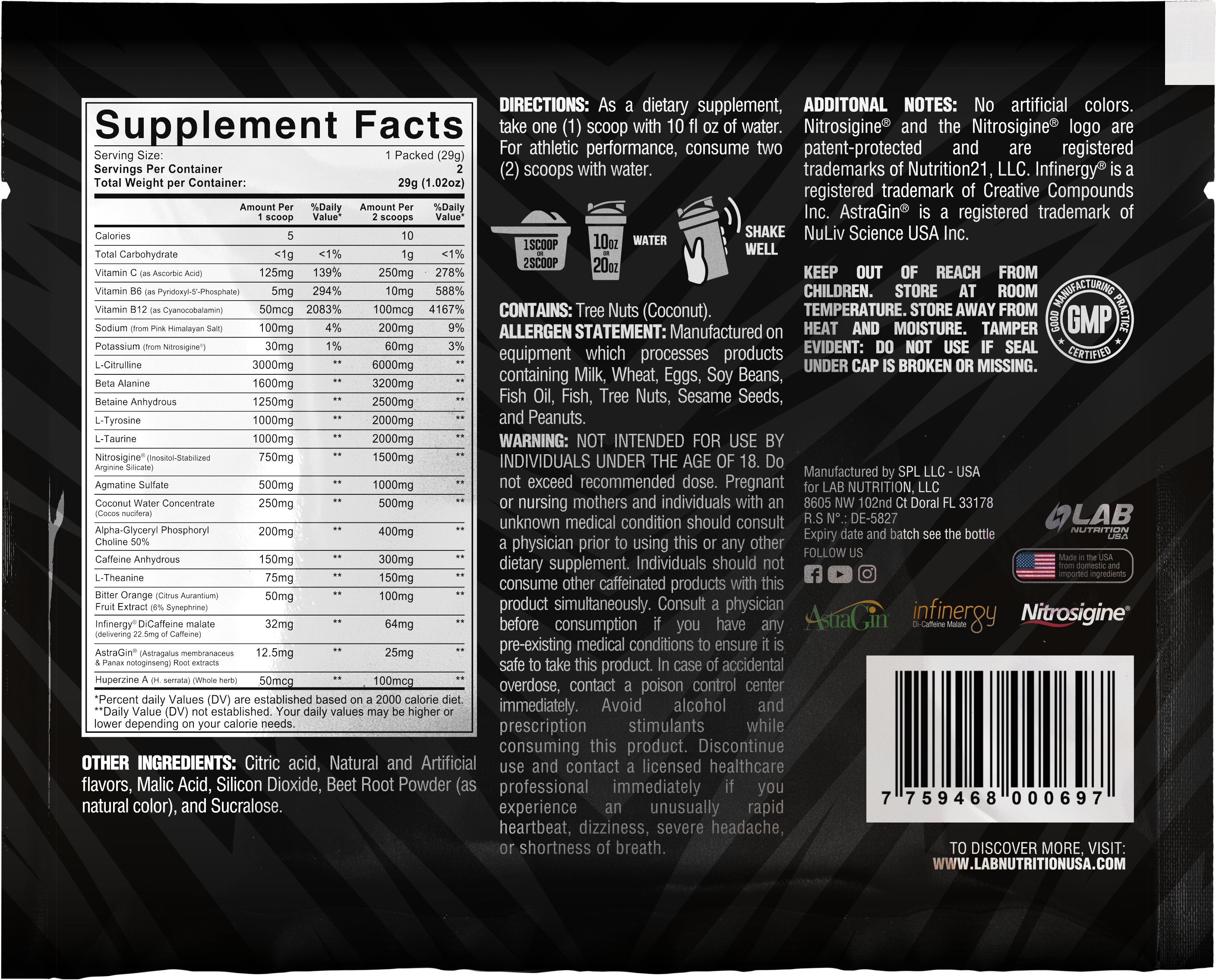 Sample Pump Kong Pre Workout 2serv.