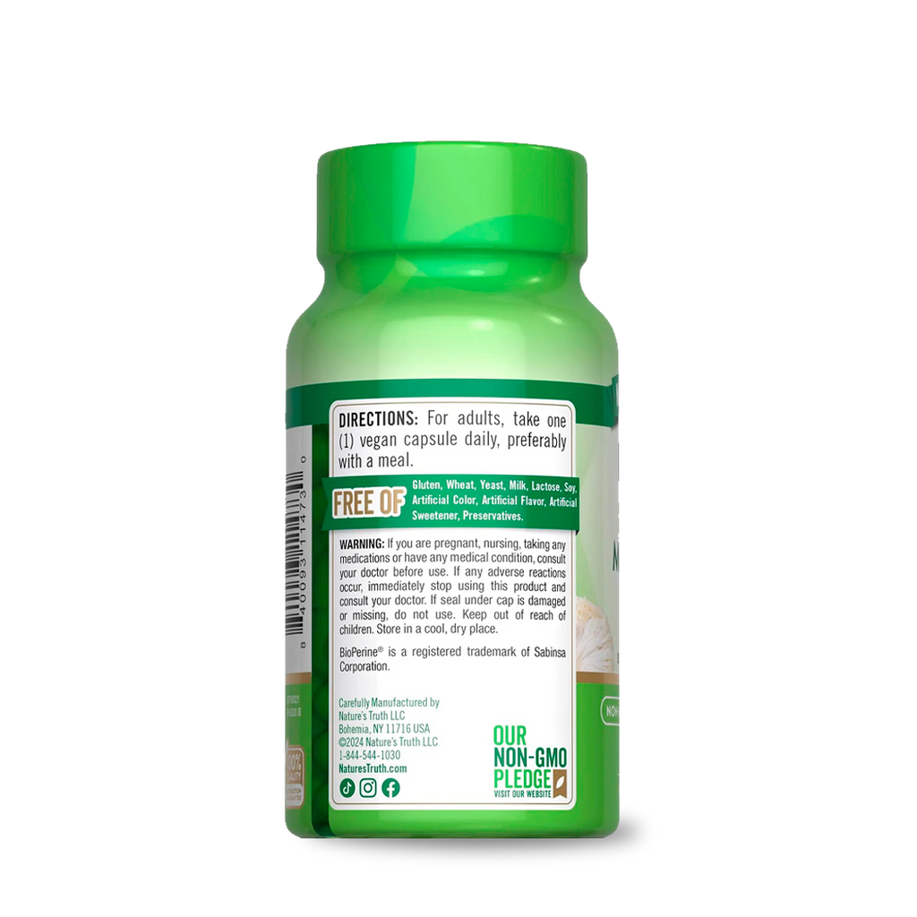 Hongo Lion's Mane 2,100mg + BioPerine