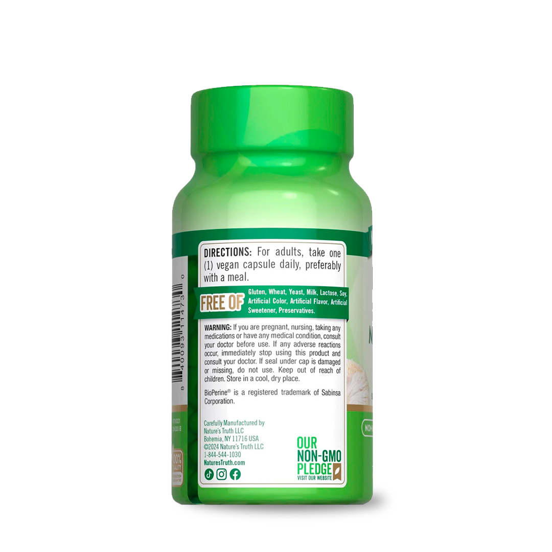 Hongo Lion's Mane 2,100mg + BioPerine